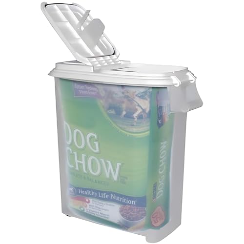 Buddeez 80-Quart Roll-Away Pet and Large Animal Food Dispenser with Scoop