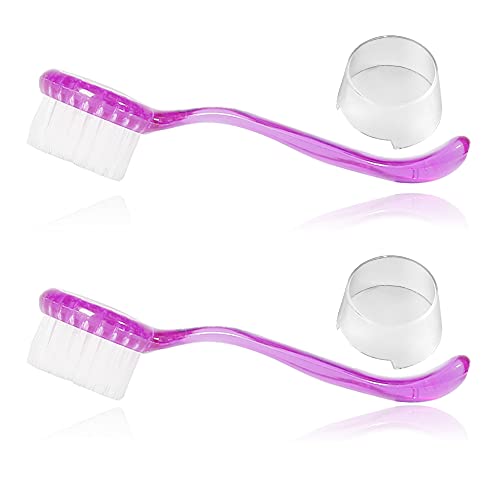 2 Pack Hamster Brush, Guinea Pig Massage Combs, Hedgehog Supplies - color: Purple