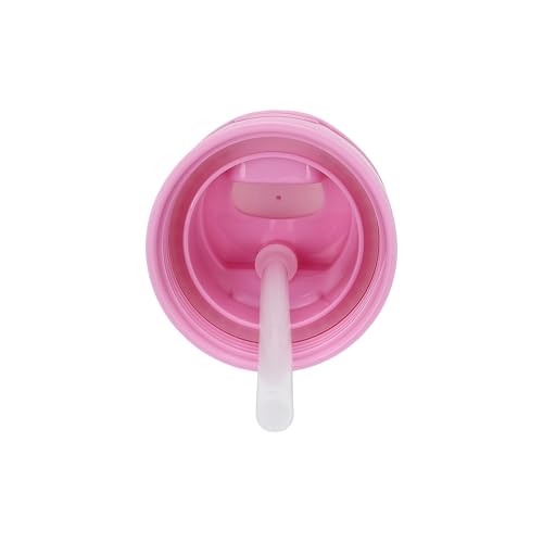 Bioworld Hello Kitty Mushrooms & Milkshake Pink 24 Oz Plastic Water Bottle With Dual Spout Lid - color: Hello Kitty Mushrooms & Milkshake