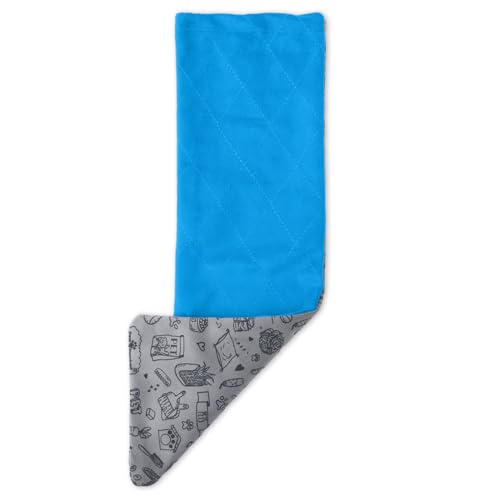 Paw Inspired Fitted Fleece Ramp Cover for Critter Nation Cage, Blue | Ladder Liner for Ferret Nation/Critter Nation Cage, For Ferrets, Rats, Chinchillas, Hedgehogs, Small Animals, Pets - color: Blue, size: Ramp Cover