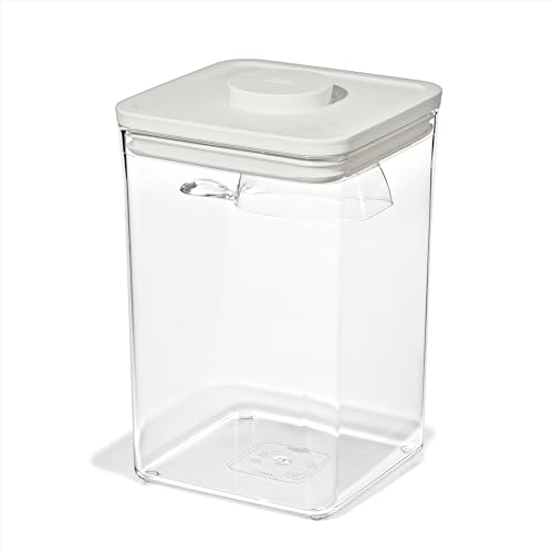 OXO Pet POP Container with Scoop — 4.4 Qt/4.2 L - color: Whisker Gray, size: 4.4 Qt