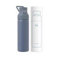 24oz 316L Stainless Steel Insulated Water Bottle | Smooth-flow oval spout, One-hand flip lid, Easy carry handle, Easy to clean, Sweat-proof exterior, Blue - color: Blue