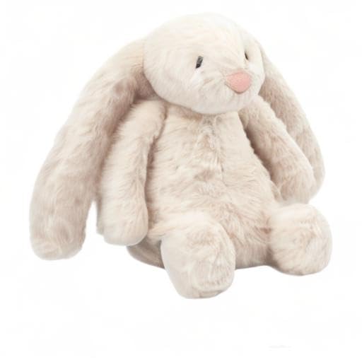 Best Pet Supplies Bunny Buddy Squeaky Plush Dog Toy - Beige, Medium | Soft Plush, Squeaks & Crinkles, Perfect for Moderate Chewers, Toss & Fetch Play, Stress & Anxiety Reliever, Ideal Gift Toy - color: Bunny (Beige), size: Large