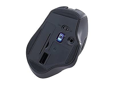 Verbatim 2.4G Wireless Ergonomic LED Silent Mouse - Noiseless and Silent Click Computer Mouse with Nano Receiver for Mac and PC - Graphite