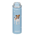 SERENGETI 24 Oz Water Bottle Stainless Steel with Spill Proof Lid - Double walled Vacuum Insulated water flask - Realistic 3D Print of your favorite dog (Jack Russell Terrier) - color: Jack Russell Terrier