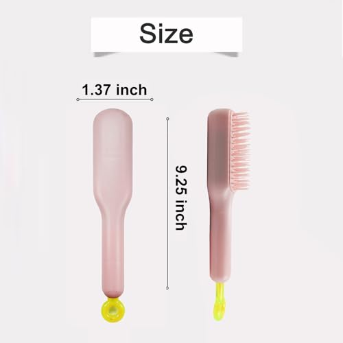Scalable Small Grooming Dog Brush, Puppy Massaging Hair Brush, for Small Dogs Cats Rabbits of All Hair Types (Deep Pink) - color: Deep Pink