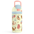 Cat Kids Insulated Stainless Steel Water Bottle 16 Oz, Travel Tumbler for School, Sports for Girls, Birthday, Back To School - color: Cat 2