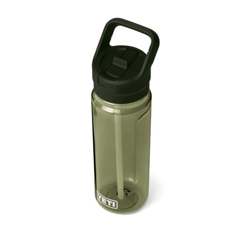 YETI Yonder 750 ml/25 oz Water Bottle with Yonder Straw Cap, Olive - color: Olive, size: 25 Ounces