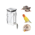 Premium Stainless Steel & Glass Pet Water Bottle - Firing Pin No-Drip Dispenser for Rabbits/Parrots/Rodents | 3 Size Options with Universal Cage Mount (350ml) - size: 350ml