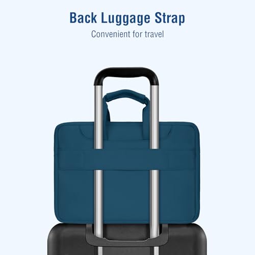 MOSISO 360 Protective Laptop Bag 14 inch, 14 inch Computer Bag | Compatible with HP Lenovo Dell ASUS Acer, HP Stream,Dell Latitude,IdeaPad, Laptop Carrying Case with Strap&Handle, Teal Green - color: Teal Green, size: 14 inch