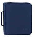 SUNEE Zippered Binder Bag with Handle, 2-Inch 3-Ring O-Ring, 500-Sheet Capacity, Includes Zip Pocket, 5-Tab Expanding File Folder, Multi-Pocket Organizer Binder for Middle School, Navy - color: Navy Blue