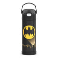 THERMOS FUNTAINER Water Bottle with Spout, 16oz, Batman | Kids Stainless Steel Insulated Water Bottle, Keeps Drinks Cold Longer for School & Play, BPA-Free - color: Batman, size: 16 Ounces