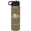 LaserGram Personalized 20oz Water Bottle, Rat (Camo Green) | Engraved Gift, Vacuum Insulated Stainless Steel, Flip-Top Straw Lid, Laser Engraved With Your Name - color: Camo Green, size: 20 Ounces