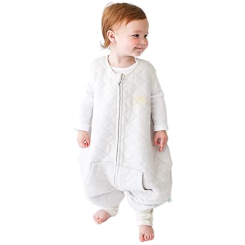 Dreamsuit Walker Toddler Sleep Sack with Feet and Legs, 3T-4T | 70% Rayon Made from Bamboo, 30% Organic Cotton, 0.8 TOG Summer, 2-Way Zipper, Buttery Soft Wearable Blanket, Cactus - color: (1.2 Tog) Sunshine, size: 3-4T
