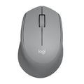 Logitech M330 Silent Plus Full Size 2.4 GHz Wireless Mouse - Grey | Silent, lightweight, 2.4 GHz USB-A Nano Receiver, 1000 dpi optical tracking, 2-year battery life, PC, Mac, laptop compatible - color: Grey