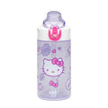 Zak Designs Sanrio Hello Kitty Sage 16oz Leak-Proof Straw Kids Water Bottle | BPA Free, Durable Plastic, Cupholder Friendly, Dishwasher Safe, Easy to Clean, Lid Lock, Handle, For School, Home, Travel - color: Hello Kitty, size: 16 Ounces