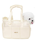 ONECUTE Dog Purse Carrier for Small Dogs Rabbit cat with Large Pockets, Cotton Bag, Dog Carrier Soft Sided, Collapsible Travel Puppy Carrier (Beige Breathable, 17.0" L x 7.5" W x 12.0" H) - color: Beige Mesh, size: 17.0"L x 7.5"W x 12.0"H