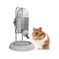 Hamster Water Bottle with Stand, 4oz Water Dispenser for Syrian Dwarf Hamsters Gerbils Mice Rats Degus (Gray) - color: Gray