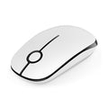 VssoPlor Wireless Mouse, 2.4G Slim Computer Laptop Mouse, Black and White | Portable Mouse, Plug & Play USB Nano Receiver, Quiet Silent Optical Mice for Notebook, PC, Laptop, Computer, Windows, Mac - color: Black and White