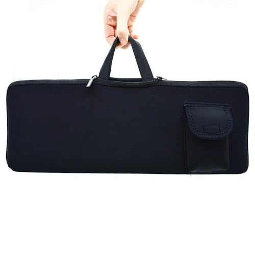 Neoprene Keyboard Carrying Case With Mouse Bag for Logitech MK270 Wireless Combo - Sleeve (Black) - color: Black