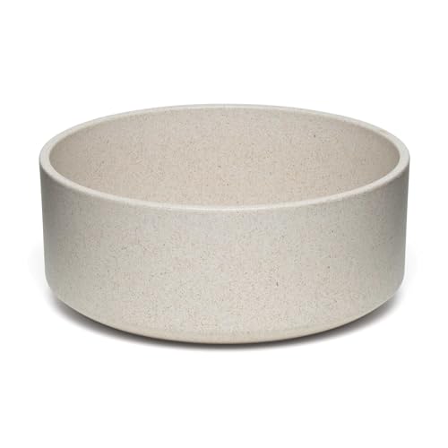 Loving Pets - Dolce Bamboo - Eco-Friendly Pet Bowls & Dishes for Dog, Cats, Puppy Food and Water Dish -Sustainable and Dishwasher Safe, Made with Real Bamboo (Small, Oat-Beige) - color: Oat Beige, size: Small Dish
