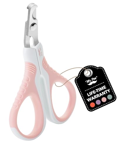 Mr. Pen- Cat Nail Clipper, Stainless Steel | Professional Sharp Cat Claw Trimmer for Small and Medium Cats, Pet Nail Clipper with Sturdy Non Slip Handle - color: Pink