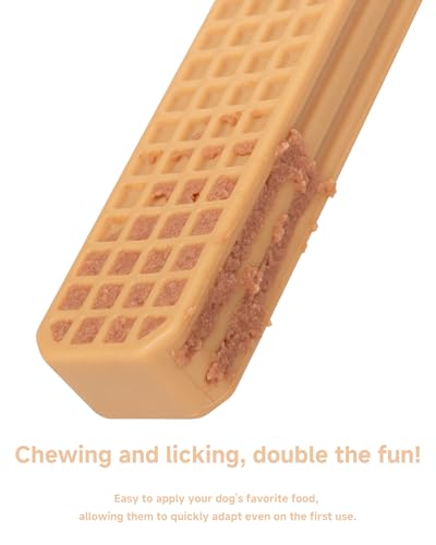 Durable Chew Toy for Medium Dogs - Peanut Butter Flavor Dental Chew Toy, Long-Lasting Nylon for Aggressive Chewers, Reduces Tartar and Plaque - size: Medium-1Pack