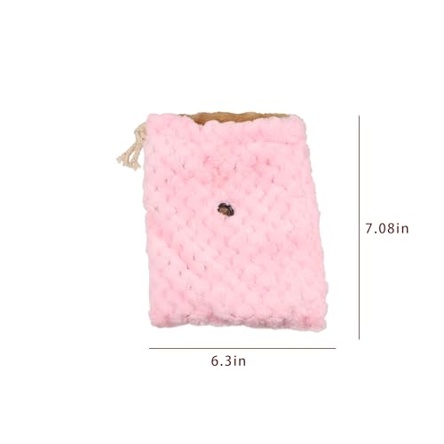 2pcs Hamster Travel Carrier,Sugar Glider Bonding Pouch,Small Animal Carrier Bag Portable Soft Sleeping Pouch with Breathable Vent