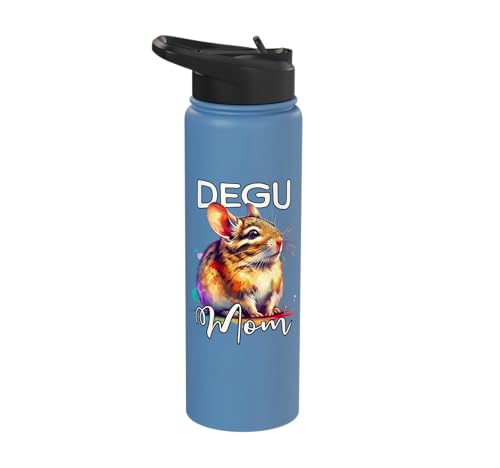 Degu Mom Degu Stainless Steel Insulated Water Bottle - color: Light Blue