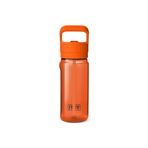 YETI Yonder 600 ml/20 oz Water Bottle with Yonder Straw Cap, King Crab - color: Orange, size: 20 Ounces