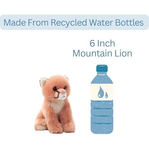 The Petting Zoo Mountain Lion Stuffed Animal Plushie, Gifts for Kids, Wild Onez Babiez Wildlife Animals, Lion Plush Toy 6 inches - color: Mountain Lion