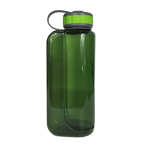 OllyDog OllyBottle | Tritan Dog Water Bottle with Detachable Bowl | BPA Free Leakproof Pet Dispenser | Hiking Travel (1L, Grass) - color: Grass, size: 1L