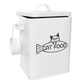Vumdua Dog and Cat Food Storage Container, Farmhouse Pet Food Containers with Lid and Dry Food Scoop, Durable Airtight Great Gift for Pet Owners - size: Medium