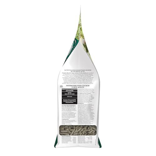 Oxbow Organic Adult Guinea Pig Food, Guinea Pig Pellets, Vitamin C, 3 lb | Organic Timothy Hay-Based Guinea Pig Pellets, Stabilized Vitamin C, Uniform Diet, Omega 3 & 6, Antioxidants, Made in USA