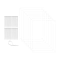 8 Pack Pet Cage Liner 8" x 11" with Holes Zip Ties Urine Guard Flexible and Pliable See Through Clear Acrylic Sheet Side Lining Habitat Siding Tiles Protection Cage Edge Liners by Marketing Holders - size: 8” x 11” 8 Pack