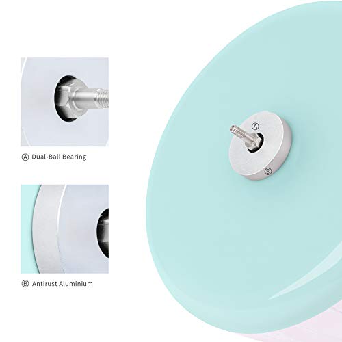 Niteangel Super-Silent Hamster Exercise Wheels: Quiet 10 inch Running Wheel | Can 10.6-13.4" Adjustable Height - No Bend Back Spinner Running for Dwarf Syrian Hamster Gerbils Mice Or Other Small Animal - color: Mint Green, size: Medium