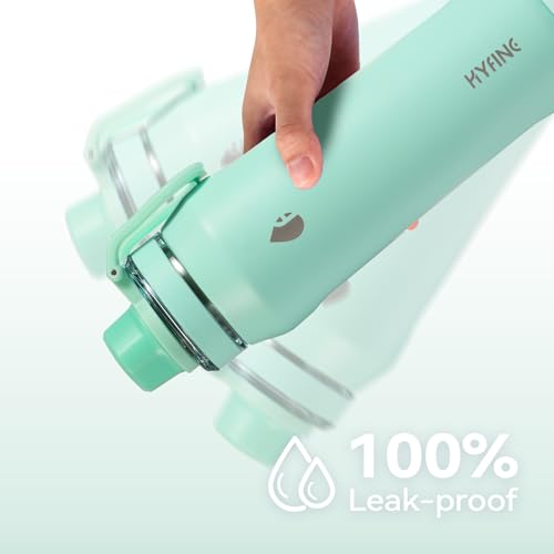 24oz Insulated Water Bottle, Wide Mouth Spout Lid, BPA-Free | Tritan spout lid, BPA free, 18/8 stainless steel body, Cold 24H, hot 12H, Wide mouth fits ice, Fit car cup holder,Green - color: Green