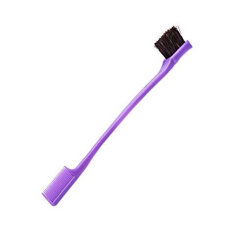 Red by Kiss Ultimate Edge Fixer Professional Boar Hair Brush (100% Boar Hair) (BSH25) - color: Purple Board Brush with Comb End