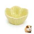 Small Ceramic Pet Hamster Bowl, Easy to Clean Anti Flipping Hamsters Food and Water Bowl, Small Animal Bowls for Dwarf Hamster, Parrots (Yellow, s) - color: Yellow, size: s,1pc