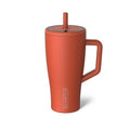 BrüMate Era 30 oz Tumbler with Handle and Straw | 100% Leakproof Insulated Water Bottle Tumbler with Lid and Flexible SoftSip Straw | Made of Stainless Steel | Cup Holder Friendly | 30oz (Cedar) - color: Cedar, size: 30oz