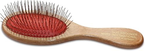Mars Coat King Professional Grooming Brush for Dog and Cats. (8.5", 1" Stainless Steel Pins) - color: 1 " stainless steel Pins, size: 8.5"