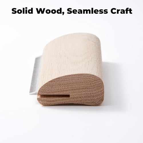 Pug Brush for Shedding, Wooden Handle Short-Hair Grooming Comb | Gentle Daily Coat Brush For Fawn And Black Pugs, Small-Breed Dogs And At-Home Grooming