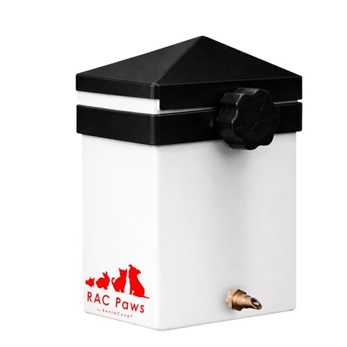 RentACoop 64oz Small Animal Drinker with No-Drip Brass Nozzle - size: 64oz