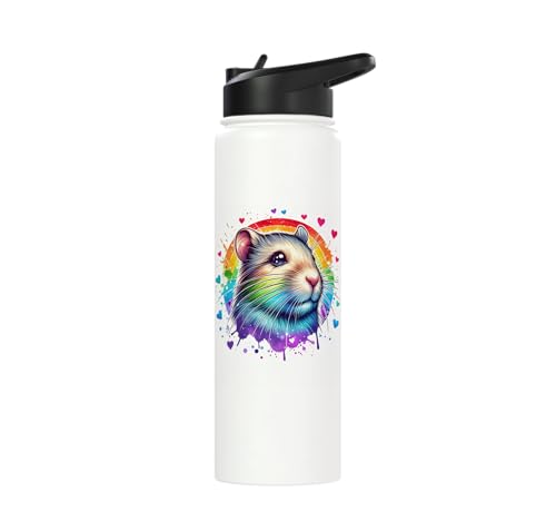 Degu Stainless Steel Insulated Water Bottle - color: White