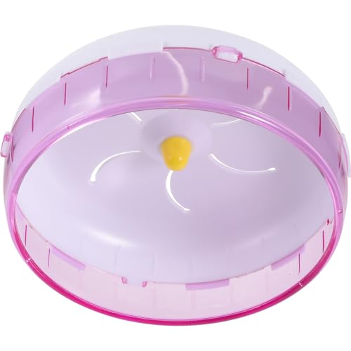 SHINEOFI Silent Hamster Wheel Hamster Running Wheel Exercise Toy for Small Animals Plastic Pet Exercise for Hamsters Gerbils and Hedgehogs 6.88 X 6.88 X 2.75 in