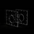 GuineaLoft™ Acrylic Tube Connector Pack - D2 Tube & T4D2 Panels | Includes 1 D2 Acrylic Tube & 2 T4D2 Connector Panels