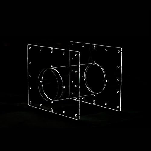 GuineaLoft™ Acrylic Tube Connector Pack - D2 Tube & T4D2 Panels | Includes 1 D2 Acrylic Tube & 2 T4D2 Connector Panels