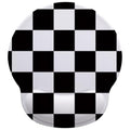 Black and White Checkered Mouse Pad with Gel Wrist Support, Smooth Surface Ergonomic Mouse pad, Non-Slip Pain Relief Desk Mat for Gaming, Work & Office Desktop - color: Black and White Checkered
