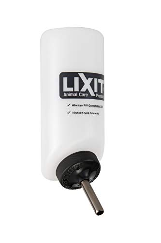 Lixit Pet Wide Mouth Water Bottle (16 oz), translucent, 8802 - color: Translucent, size: 16 Ounce