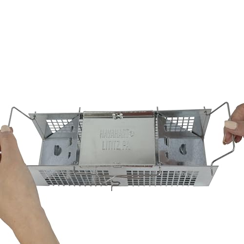 Havahart X-Small Animal Trap, 2-Door Humane Trap for Mice, Voles, Shrews | Humane Catch & Release Trap for Moles & Small Rodents, Galvanized Steel Mesh Construction, Weather-Resistant, Mouse Traps